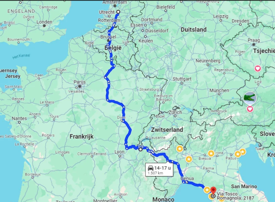 vakantiechauffeur, autotransport, autorijden, chauffeursdiensten, routes, Europa